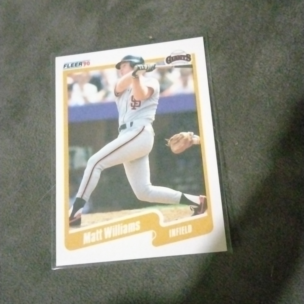 1990 mint condition Matt Williams rookie baseball card